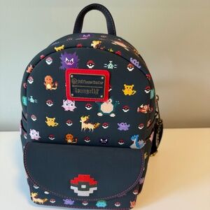 Loungefly Official Pokémon Block Art Convertible Backpack